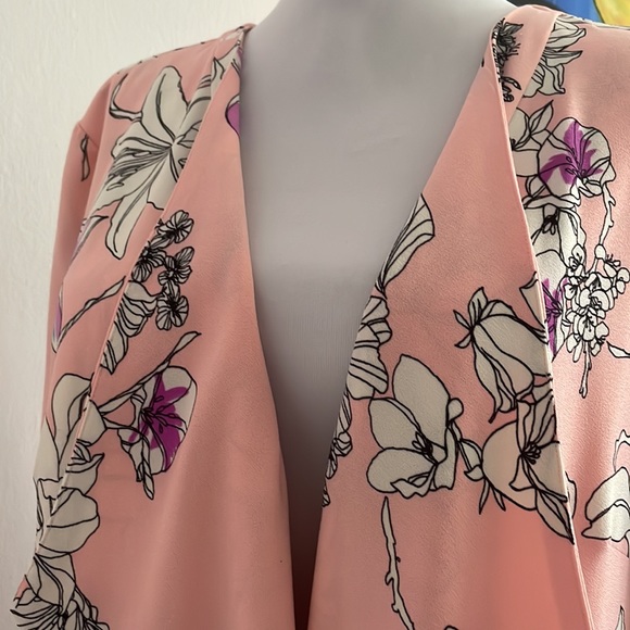 NY Collection-flowy flower soft pink blazer NBW makes any outfit complete😀 - Picture 9 of 9